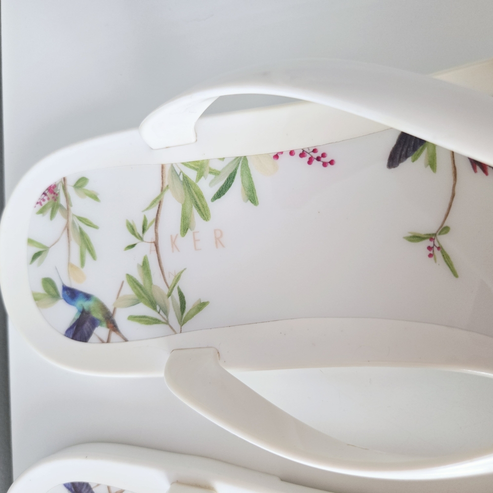 TED BAKER White Floral Sandals - Picture 7 of 10